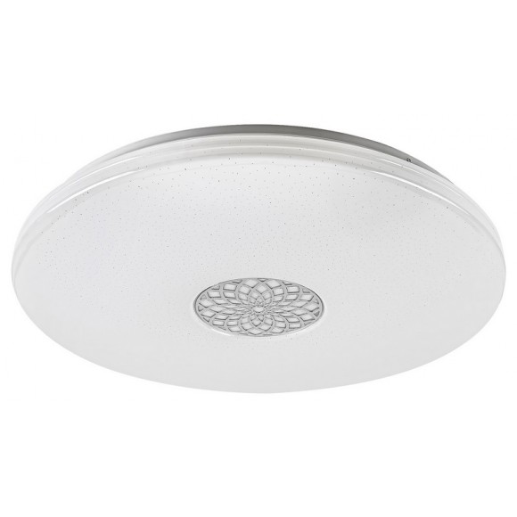 Rabalux 5365 LED stropnice Ophelia 1x40W | 3200lm | 3000-6500K | RGB - stmívatelné, dálkové ovládání, časovač, noční osvětlení, Wi-Fi, hvězdný efekt, chrom, bílá