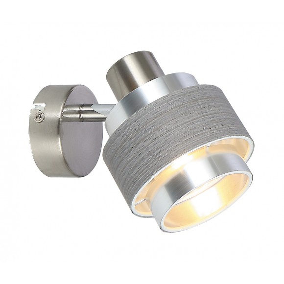 Rabalux 5379 nástěnná lampa Basil 1x10W | E14 | IP20 - matný chrom, světlý dub