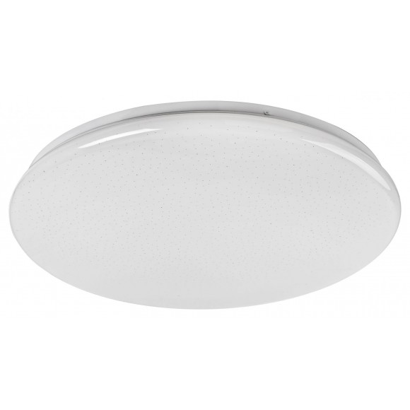 Rabalux 5446 LED stropní svítidlo Danny 1x60W | 4800lm | 3000-6500K | IP20 - CCT, stmívatelné, s dálkovým ovládáním, s funkcí časovače, efekt třpytu, bílá