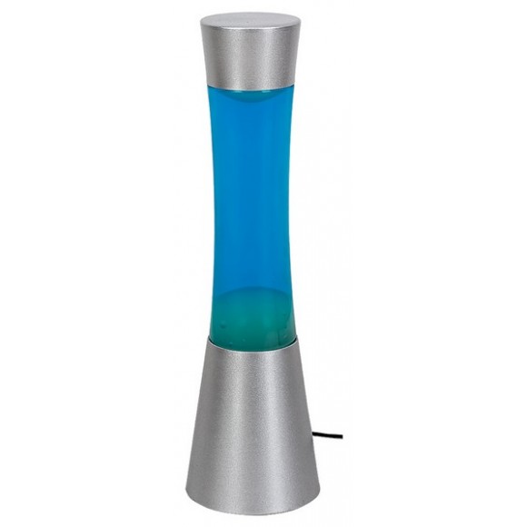 Rabalux 7029 Minka stolní lávové svítidlo 1x20W | GY6,35 - stříbrná, modrá