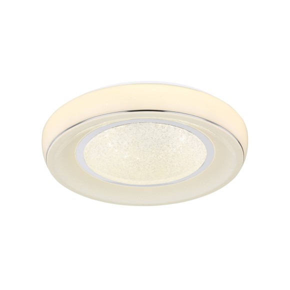 Globo 483110-24 LED stropní svítidlo Mickey 1x24W | 1700lm | 3000-6000K - stmívatelné, noční režim, třpytivý efekt, paměťová funkce, bílá, opál