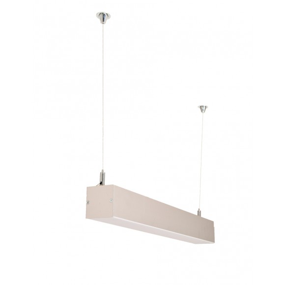 LEDKO 70053 LED závěsné stropní svítidlo Hockey 1x27W | 3300lm | 4000K - stříbrné