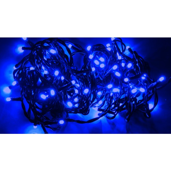 SVětelný LED řetěz - modrý 33534