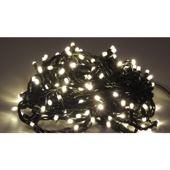 LED vánoční řetěz studená bílá S ČASOVAČEM NA BATERKY 32001 délka 5 m, IP20 - pro vnitřní použití