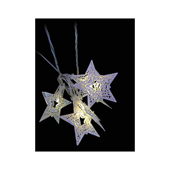 LED vánoční řetěz HVĚZDY  LED  3m 20 LED  3,5W délka 3 m, IP20 - pro vnitřní použití