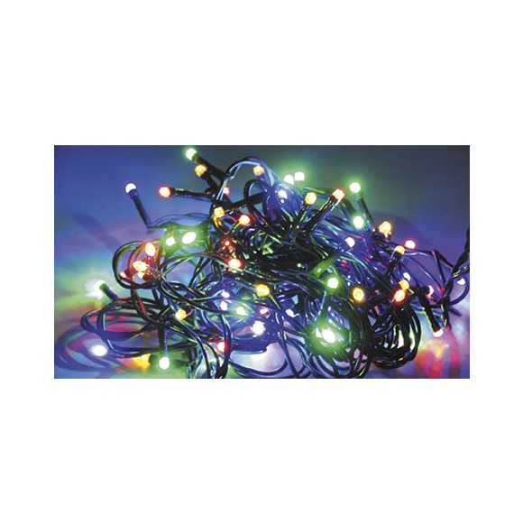 LED vánoční řetěz na baterky S ČASOVAČEM 50 LED 31981 délka 5 m, IP20 - pro vnitřní použití