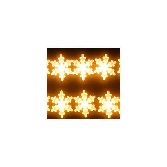 Světelný řetěz na baterky s vločkami 33459