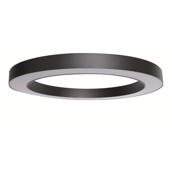 LEDKO 70041 LED přisazené stropní svítidlo Circulare Ring 48W | 5940lm | 4000K - černé