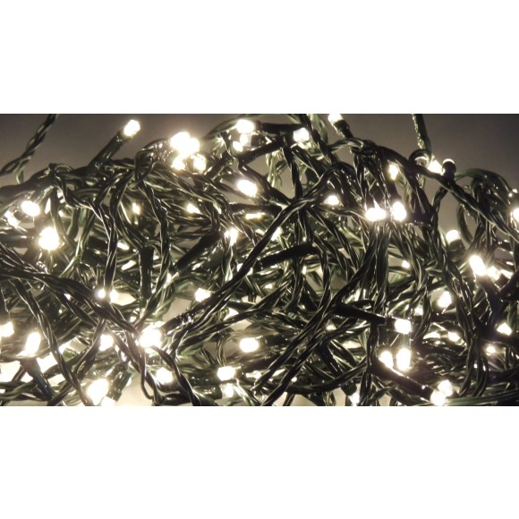 LED vánoční řetěz DLL18028 24V, 17,9m, teplá bílá