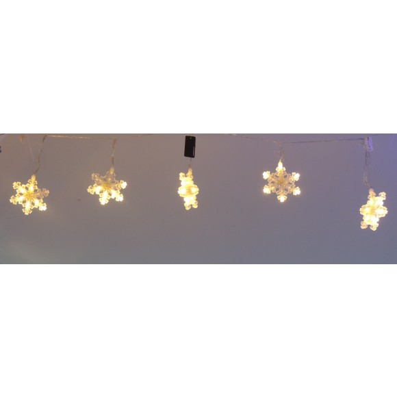 VLOČKY LED TEPLÁ BÍLÁ