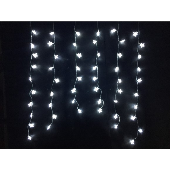 LED vánoční řetěz studená bílá - HVĚZDIČKY 32124 délka 1 m, IP20 - pro vnitřní použití