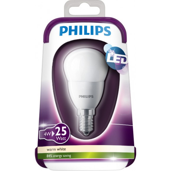LED žárovka 4W (25W) E14 WW 230V P45 FR ND, bílá