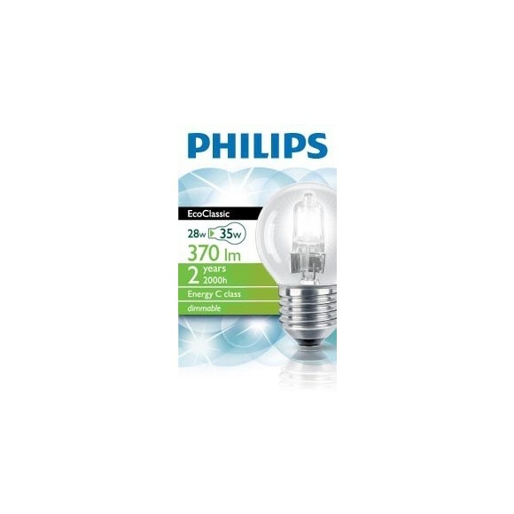 Halogenová žárovka Halogen Classic 28W E27 230V P45 CL 1CT/20