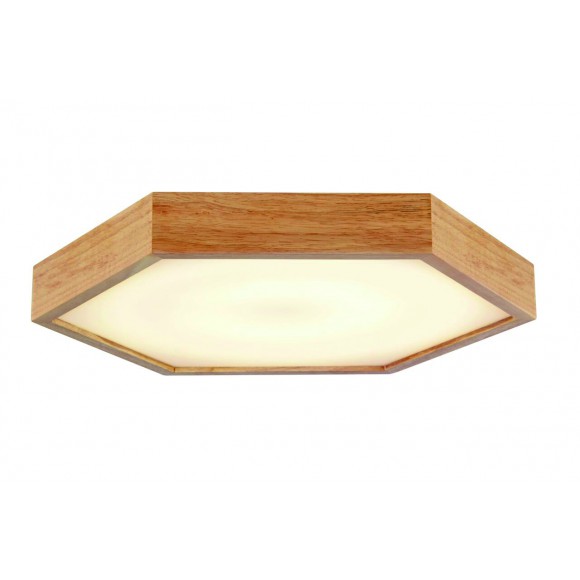 Přisazené nástěnné a stropní svítidlo - lustr Ledko 3x60W E27  - světlé dřevo