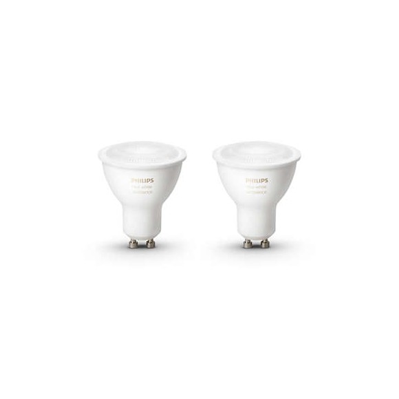 Philips Hue 8718696671184 sada 2 LED žárovek 2x5,5W | GU10 | 250lm | 2200-6500K - White Ambiance