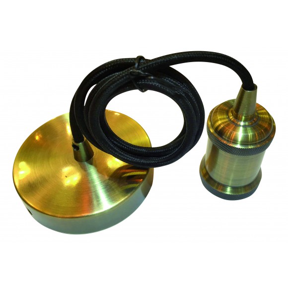 LEDKO 00412 kabel s objímkou 1x40W|E27 - bronz