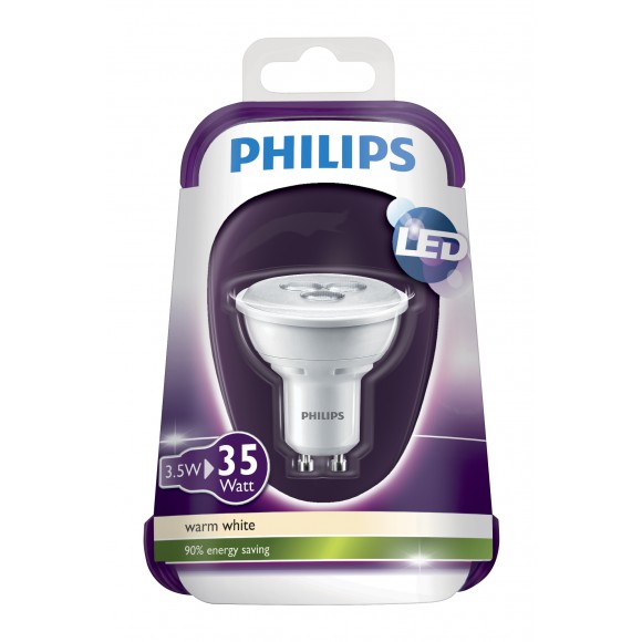 LED žárovka Philips 3,5W (35W) GU10 WW 230V 36D ND/4, bodová