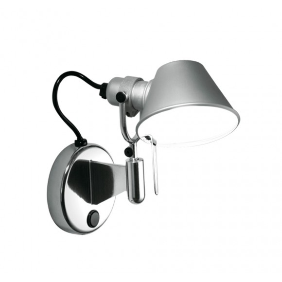 nástěnná lampa Artemide Tolomeo micro faretto E14 46W - šedá