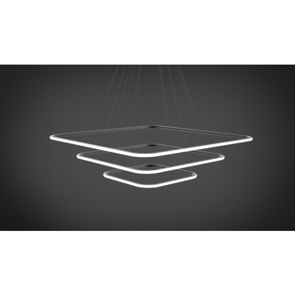 LEDKO 00464 LED závěsné stropní svítidlo 144W|3000K - černé