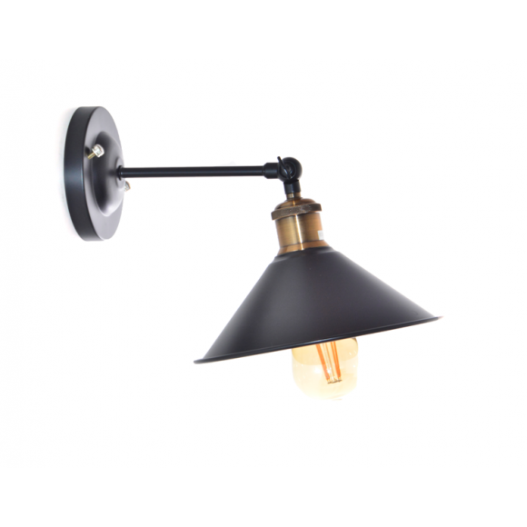 LEDKO 00356 nástěnné svítidlo 1x40W | E27 - černé