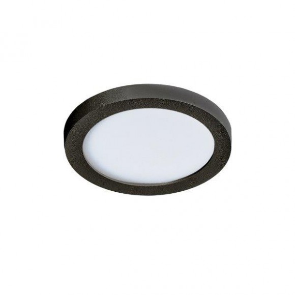 Azzardo AZ2834 LED zápustné stropní svítidlo Slim 9 Round 1x6W | 500lm | 3000K | IP44 - černá
