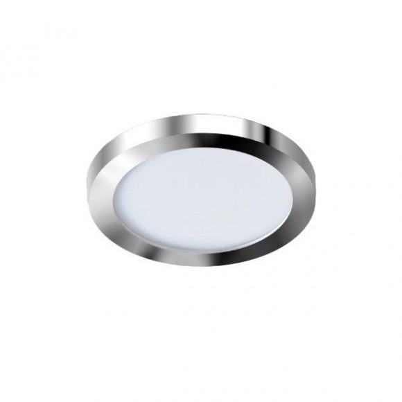 Azzardo AZ2861 LED zápustné bodové svítidlo Slim 9 Round 1x6W | 500lm | 3000K | IP44 - chrom