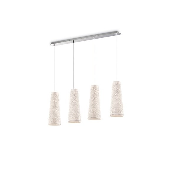 závěsné svítidlo Ideal lux Basket SB4 4x60W E27  - komplexní osvětlení / černá barva