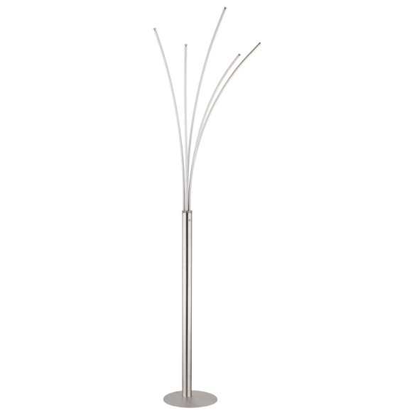 Globo 59229N LED stojací lampa BIZZY | 36W integrovaný LED zdroj | 1350lm | 3000K | s vypínačem | chrom