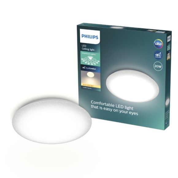 Philips 8721103069054 LED přisazené stropní svítidlo CL200 | 20W integrovaný LED zdroj | 2000lm | 2700K | bílá