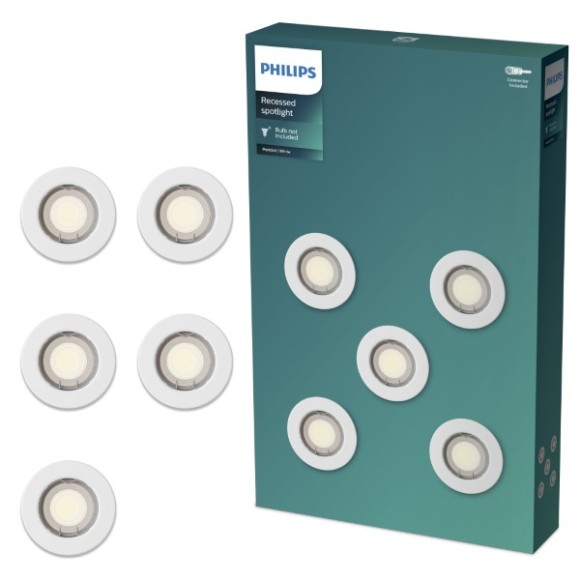 Philips 8721103037138 sada zápustných svítidel Peridot  GU10 | bílá