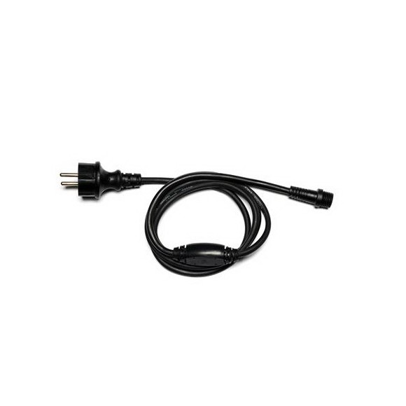 Černý přívodní kabel k LED světelnému dešti 33695