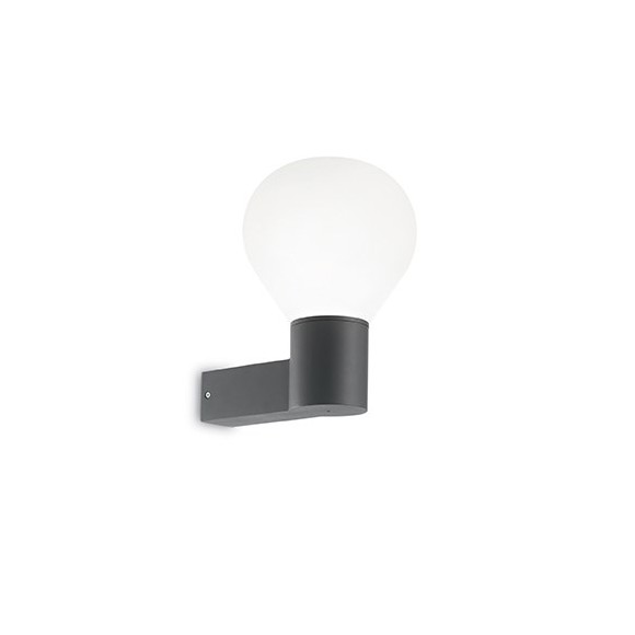 Ideal Lux 146614 venkovní nástěnná lampa Clio 1x60W|E27|IP44 - černé