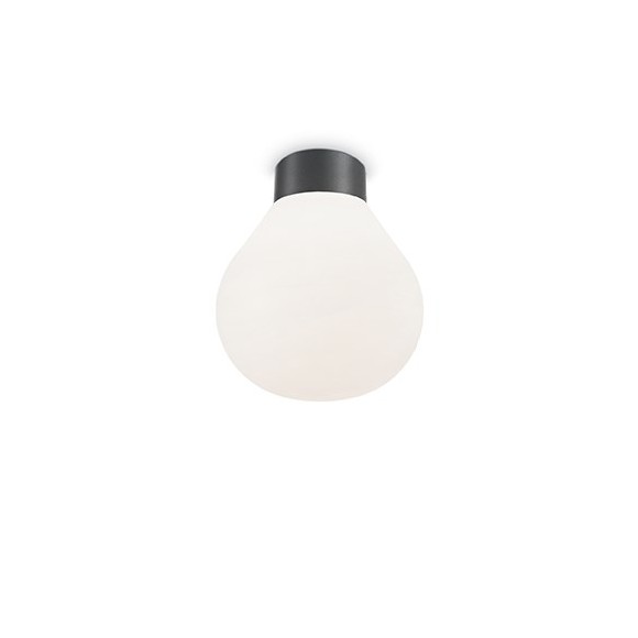 Ideal Lux 149882 venkovní stropní lampa Clio 1x60W|E27|IP44 - šedá
