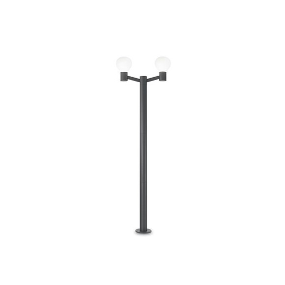 Ideal Lux 147116 venkovní lampa Clio 2x60W|E27|IP44 - šedá