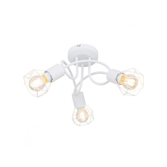 Globo 54802W-3D přisazené stropní svítidlo Xara 3x40W | E14 - bílá