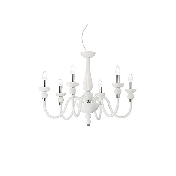 Ideal Lux 113661 závěsné stropní svítidlo Doge 9x40W|E14 - bílé