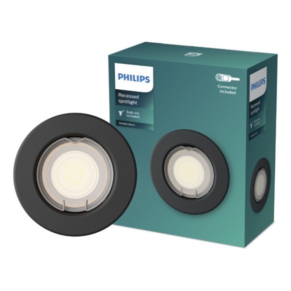 Philips 8720169392748 zápustný rámeček Peridot  GU10 | černá
