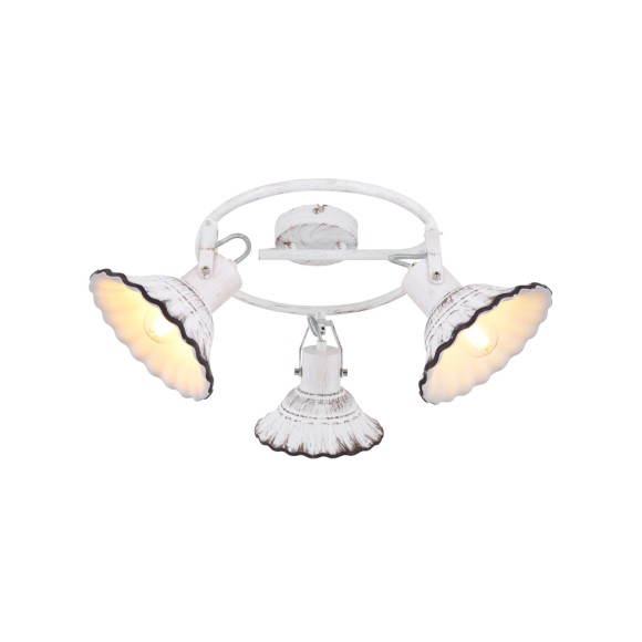 Globo 54050-3 přisazené stropní svítidlo Jowita 3x40W | E27 - bílá, černá