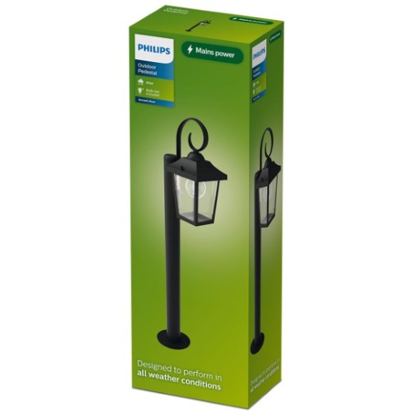 Philips 8721103105035 venkovní sloupek Buzzard  E27 | černá