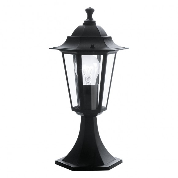 Eglo 22472 zahradní ​​sloupek Laterna 4 1x60W | E27 | IP44 - černá