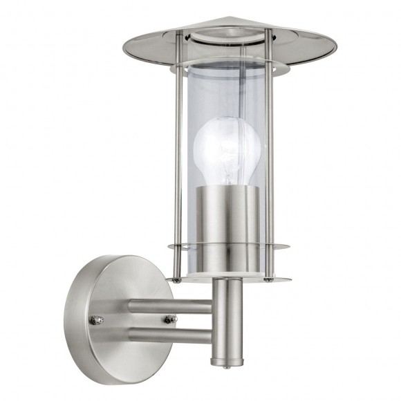 Eglo 30184 venkovní nástěnné ​​svítidlo Lisio 1x60W | E27 | IP44 - nerez