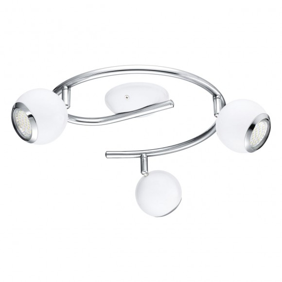 Eglo 31003 LED přisazené stropní svítidlo 3x3W | GU10 | 700lm | 3000K - bílá, chrom