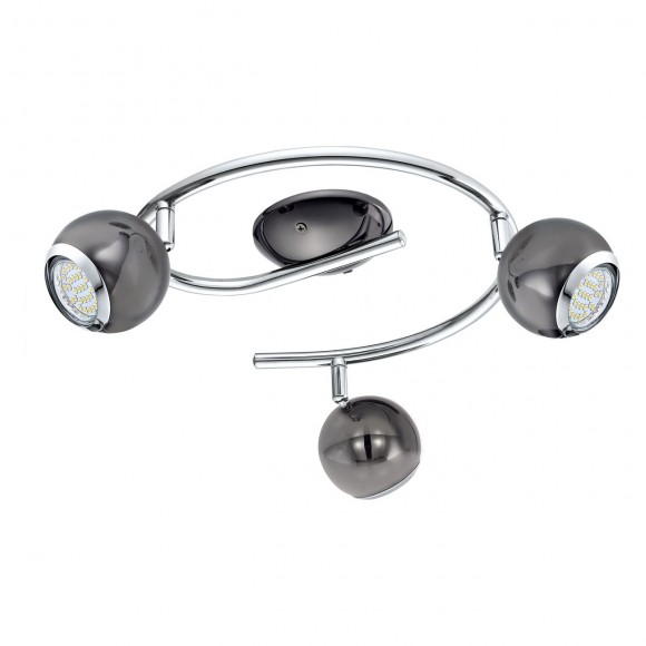 Eglo 31007 LED přisazené stropní svítidlo 3x3W | GU10 | 700lm | 3000K - nikl, chrom