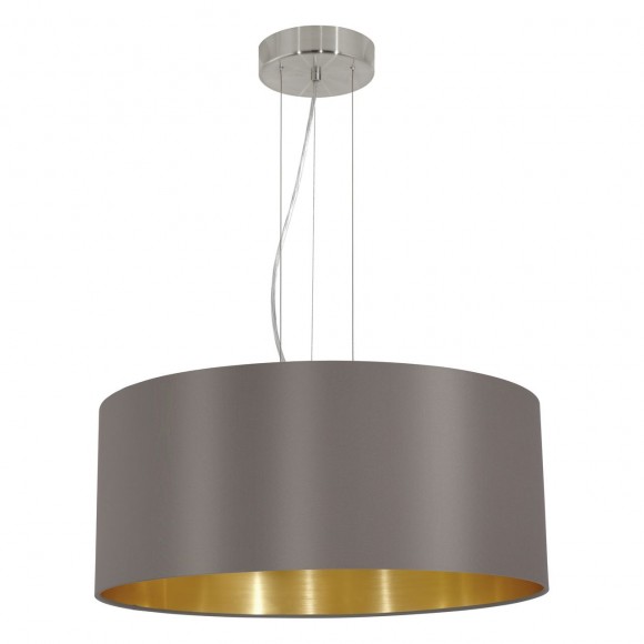 Eglo 31608 závěsné svítidlo Maserlo 3x60W | E27 - cappuccino, zlatá