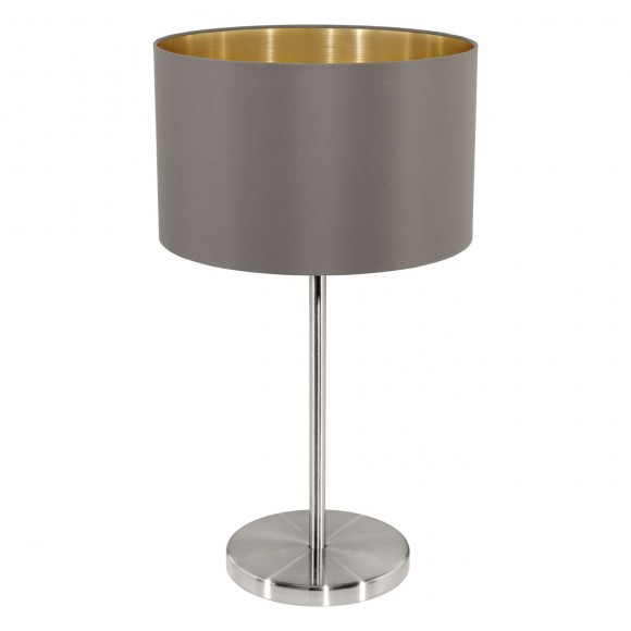 Eglo 31631 stolní svítidlo Maserlo 2x60W | E27 - cappuccino, zlatá