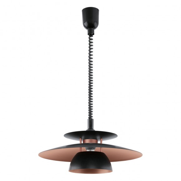 Eglo 31666 závěsné stropní svítidlo Brenda 1x60W | E27 - černá, měděná