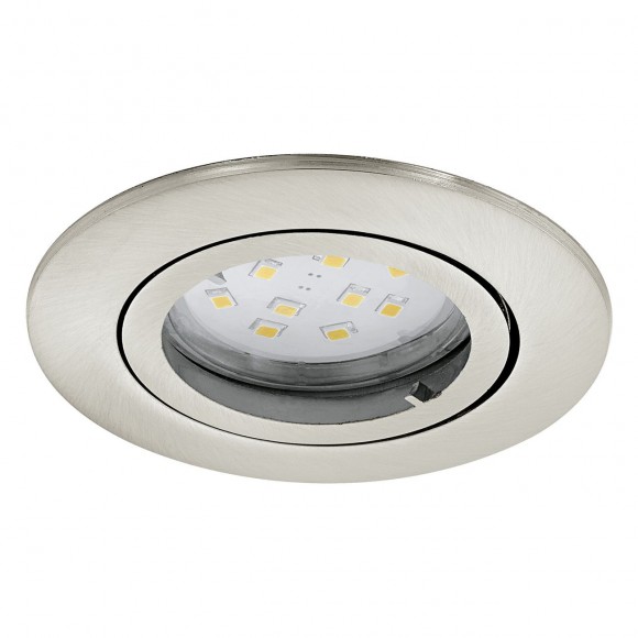 Eglo 31689 LED výklopné zápustné bodové svítidlo Tedo 3x5W | GU10 | 3x400lm | 3000K - set 3ks, matný nikl