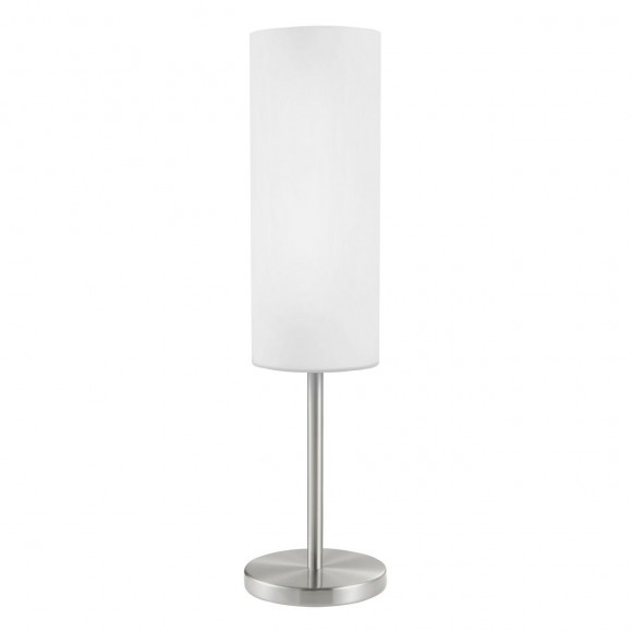 Eglo 85981 stolní svítidlo Troy 3 1x60W | E14 - matný nikl, bílá