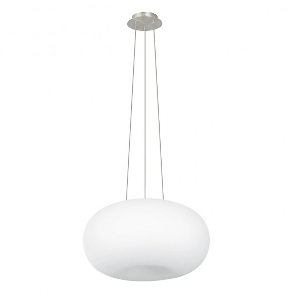Eglo 86815 závěsné stropní svítidlo Optica 2x60W | E27 - bílá, matný nikl