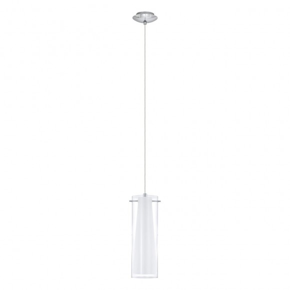 Eglo 89832 závěsné stropní svítidlo Pinto 1x60W | E27 - chrom, bílá